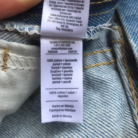 American Apparel Jean Shorts - High Waist - Size 26 - Picture 5 of 5